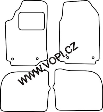 Autokoberce Audi A6/100 199 - 04/1997 Perfectfit (202)